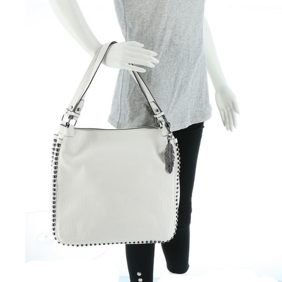 Jessica Simpson Camile Studded Crossbody Satchel - Picture 8 of 8